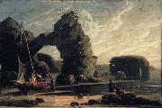 Robert Salmon Curious Rocks, Coast of Scotland oil painting